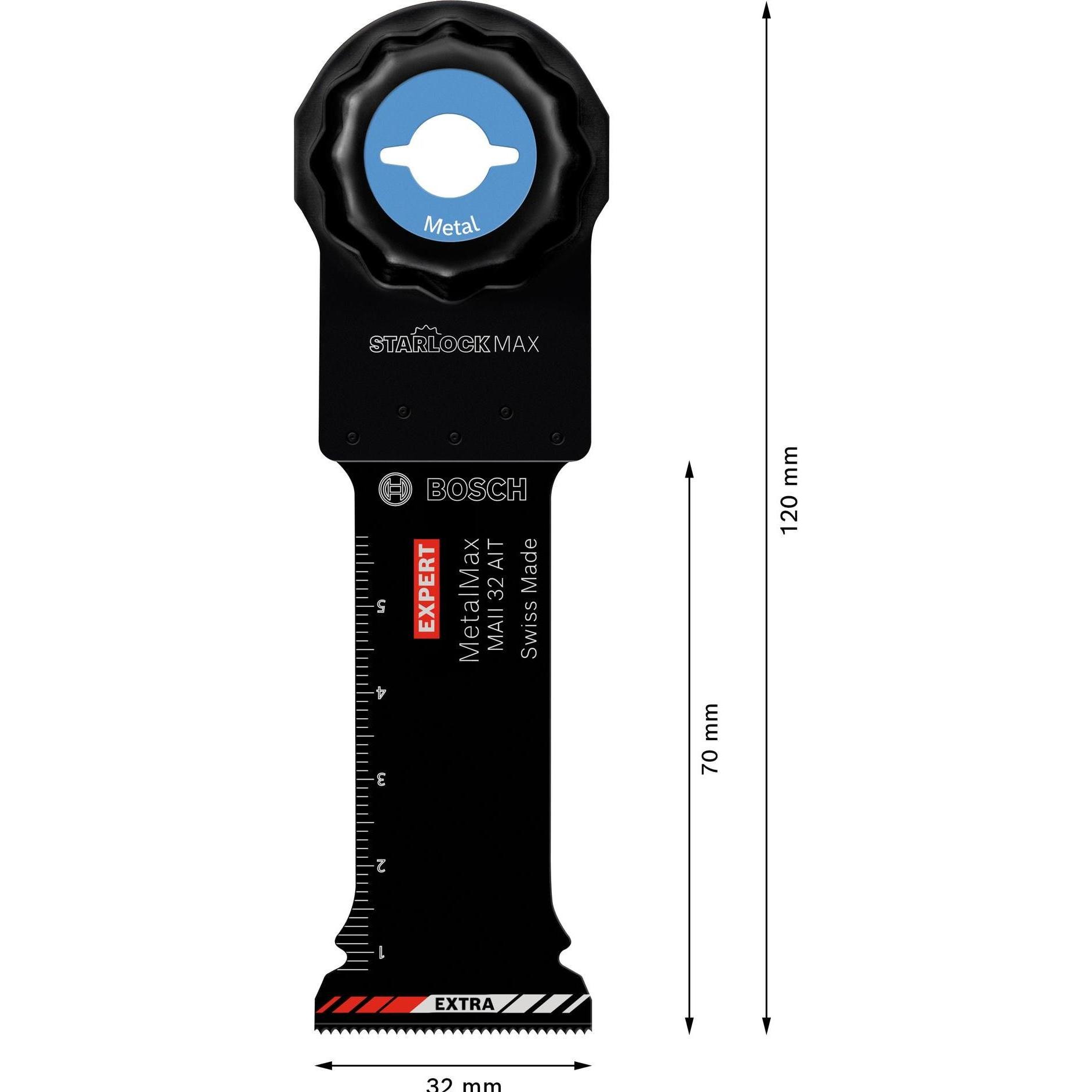 Thumbnail - Bosch Professional Zubehör, Sägeblatt, EXPERT MetalMax MAII 32 AIT Blatt für Multifunktionswerkzeuge, 70 x 32 mm