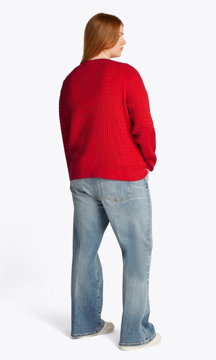 Image du produit Tommy Hilfiger Pull col roulé à manches longues en maille câblée (48)