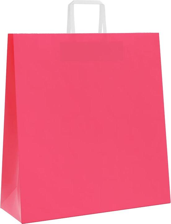 Produktbild vidaXL Kraftpapiertüten 50 Stk. mit Henkel Rosa 18x8x22 cm Papiertüte (50x)