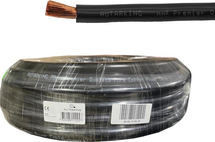 Actual product image Autarking Battery / starter cable Highly flexible - 70mm2 black -25m