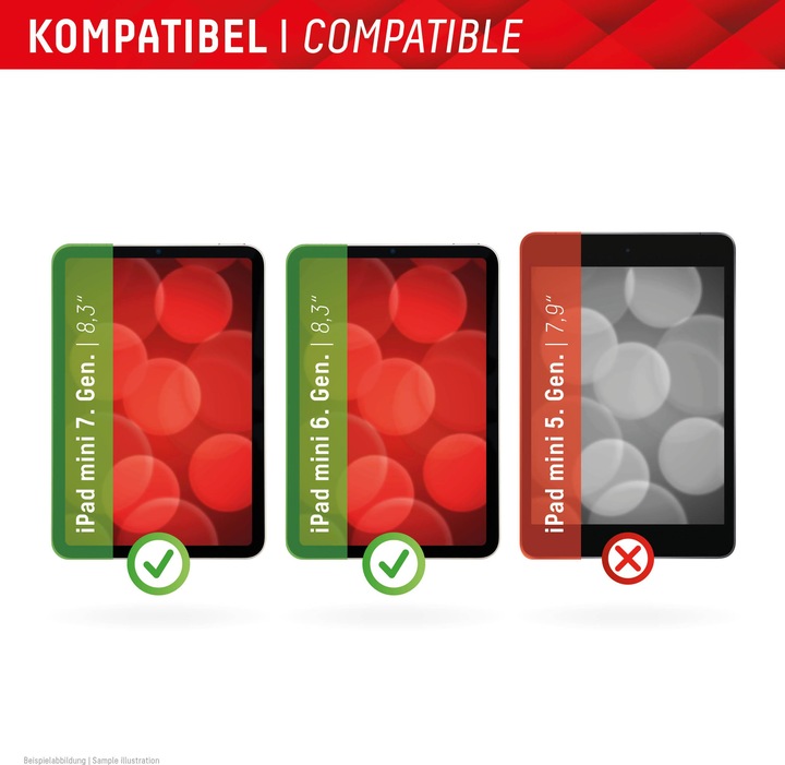 Productafbeelding Displex Tablet Glass, Tablet Schutzglas (1 Stuk, iPad mini 2021 (6e gen), iPad mini 2024 (7e generatie))
