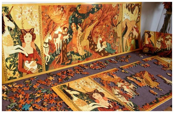 Produktbild Djeco Puzzle Gallery Unicorn Garden 500 Teile (500 Teile)