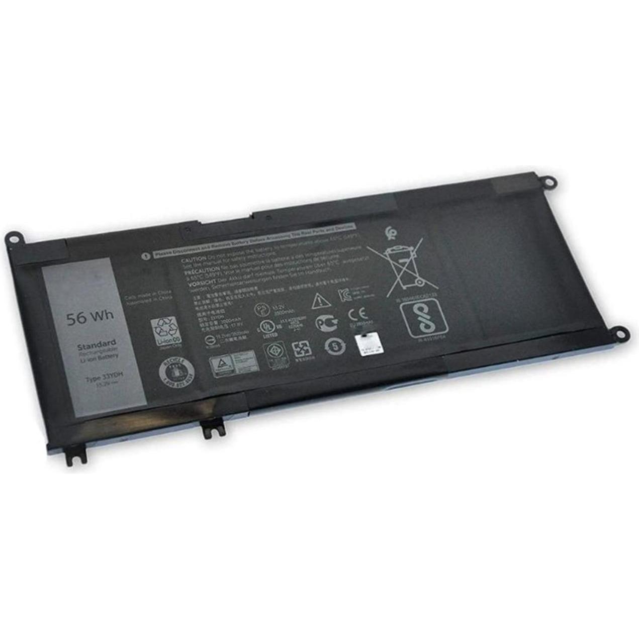 Dell Btry Pri 56whr 4c Lith Sdi (4 Zellen, 3500 mAh), Notebook Akku, Schwarz