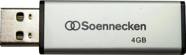 Actual product image Soennecken USB flash drive 71616 2.0 4GB black/silver (4 GB, USB-A)