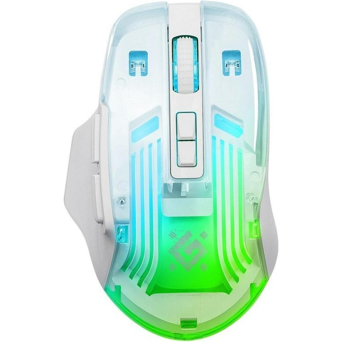 Defender Bianco/Trasparente Mysz Gm-056 Astro Elite 3200Dpi 7P (Senza Fili), Mouse,