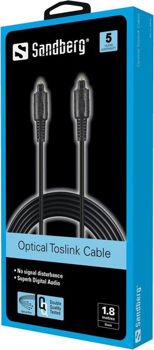 Produktbild Sandberg Optical Toslink - Toslink (1.80 m, Optisch)