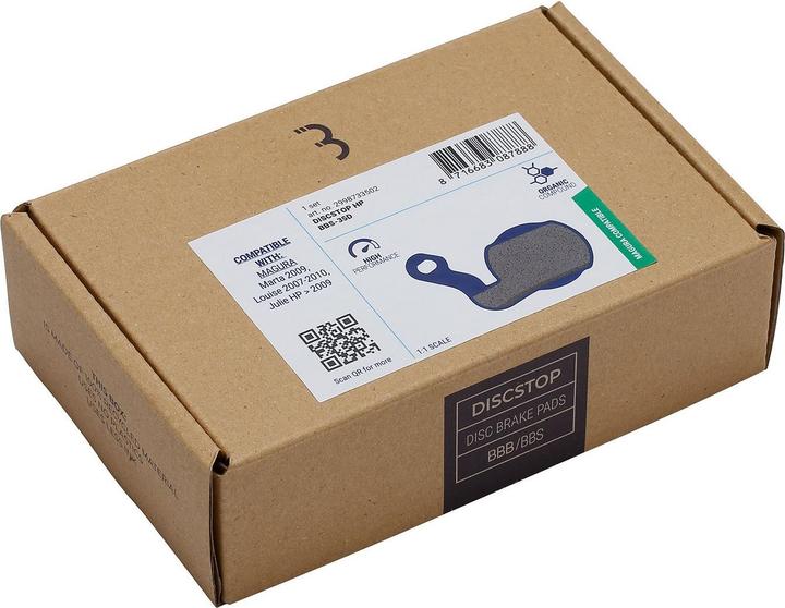 Produktbild BBB Discbelag Magura f. Louise 07-08/ (Magura, Organisch (Resin))