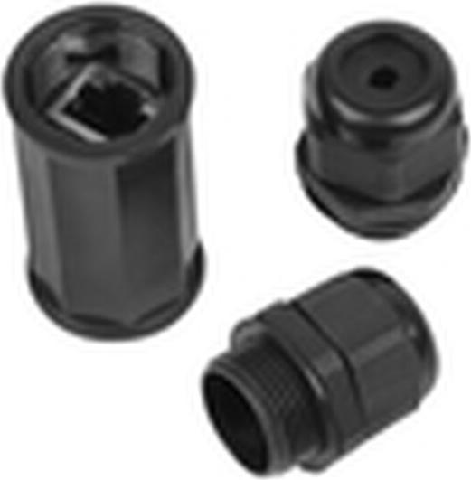 Actual product image Lanberg AD-RJ45-OS6-IP67 RJ45 INLINE COUPLER IP67 CAT.6 FTP WATERPROOF (UTP, CAT6, 0.33 m)