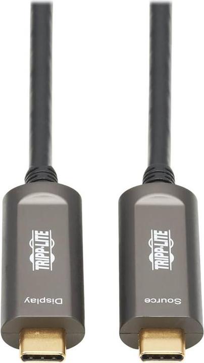 Actual product image Eaton TRIPPLITE USB-C to USB-C Plenum-Rated Fiber Active Optical Cable AOC - 4K 60 Hz HDR 4:4:4 M/M (10 m)