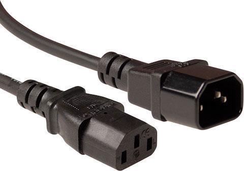 Produktbild ACT AK5215 1.8m C14-Koppler C13-Koppler Schwarz Stromkabel (1.80 m, C14, C13)