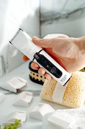 Produktbild Adler | Hair Clipper with LCD Display | AD 2839 | Cordless | Number of length steps 6 | White/Black