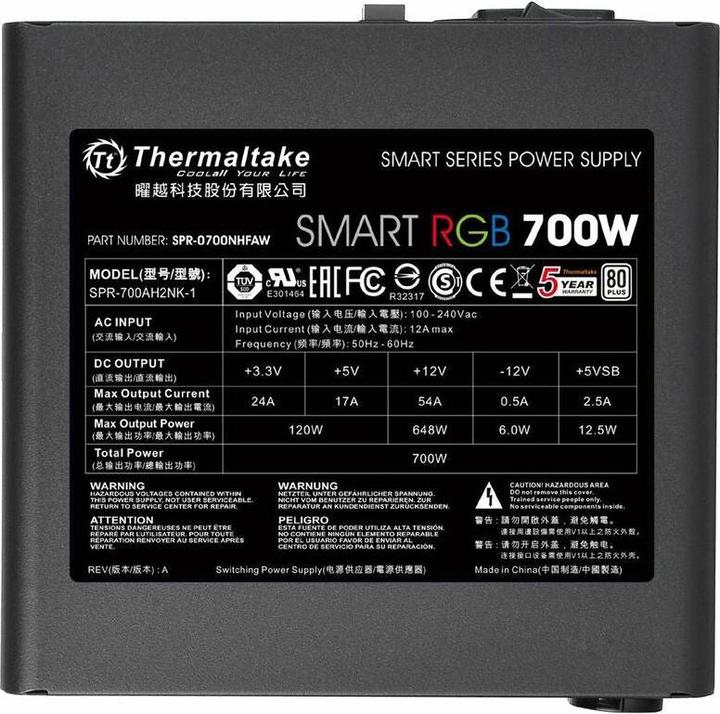 Actual product image Thermaltake Smart RGB (700 W)