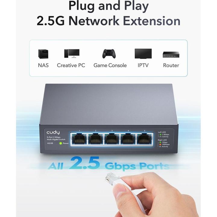 Produktbild Cudy HS105 (5 Ports)
