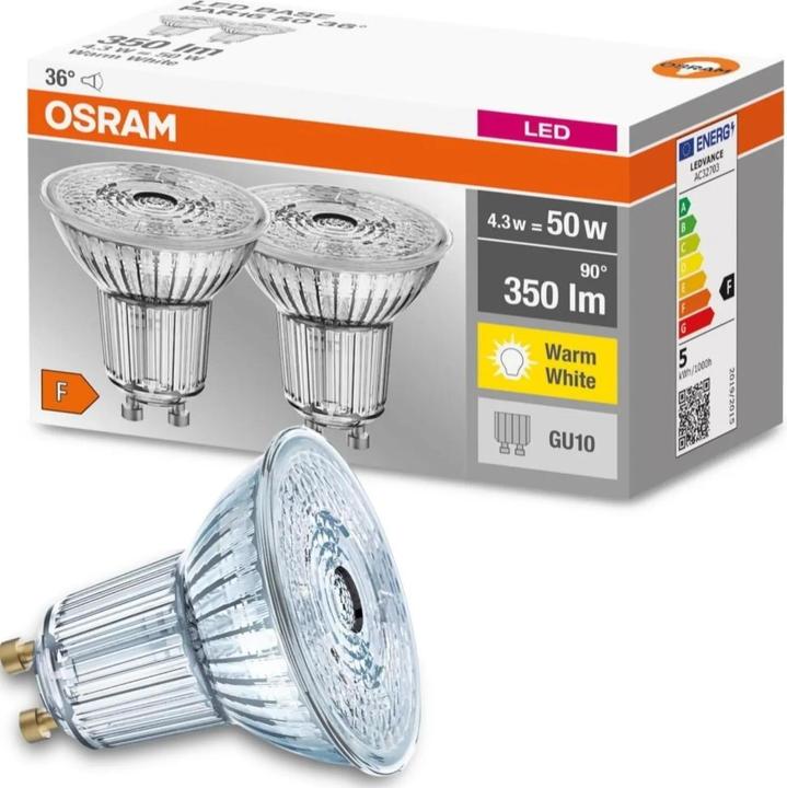 Produktbild Osram Base (GU10, 4.30 W, 350 lm, 10 x, F)