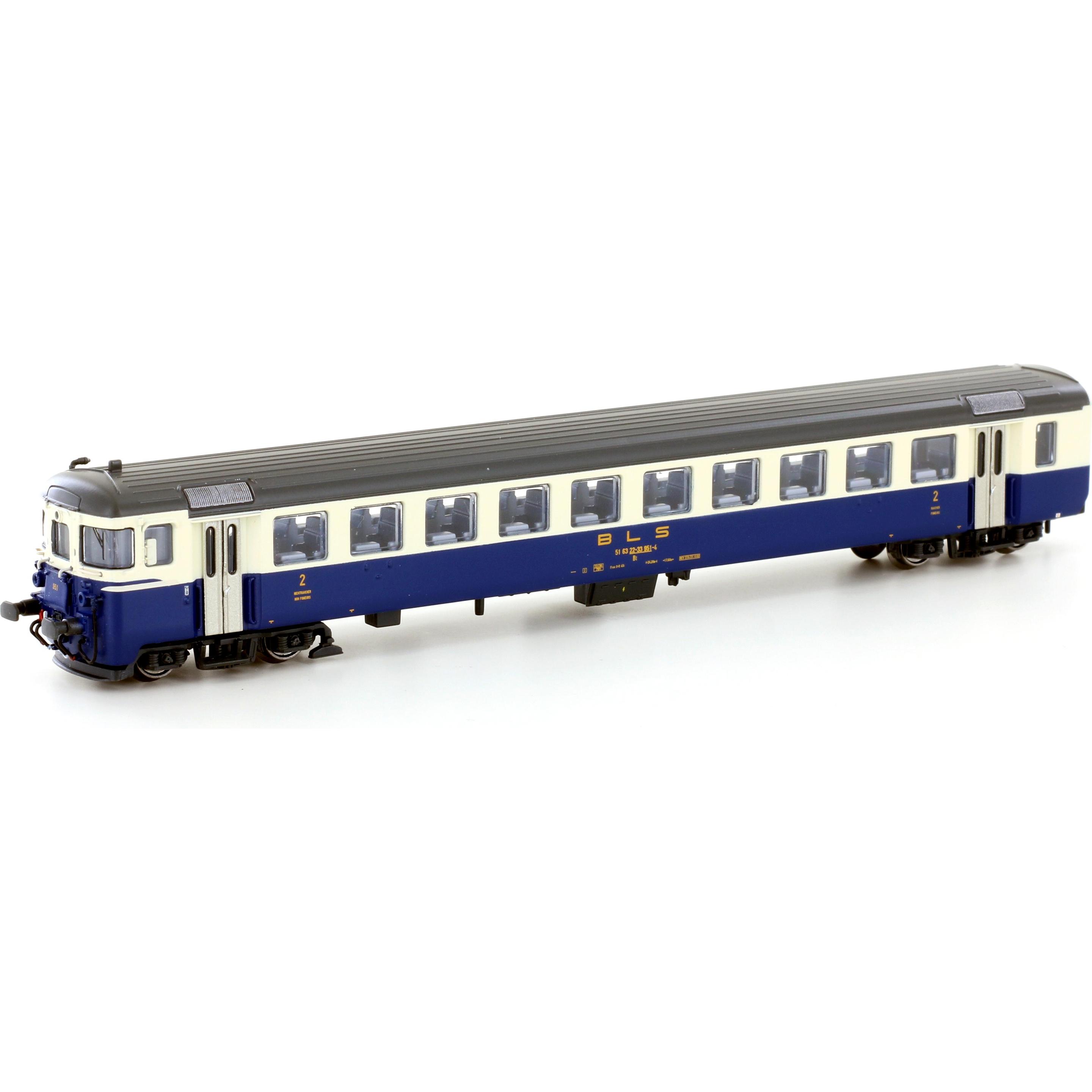 Hobbytrain BLS Steuerwagen Bt, creme/blau, Innenbel.Ep.IV (Spur N)