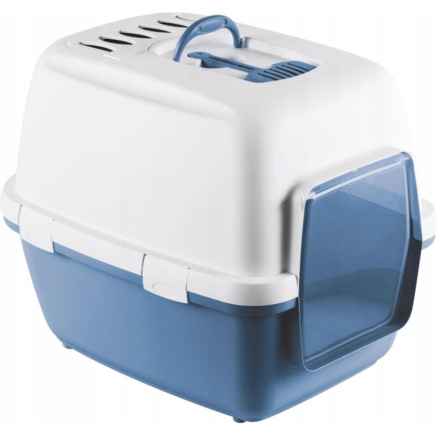 vidaXL Cathy Comfort closed toilet 58x45x48cm white/blue 8003507990012 (53092091)