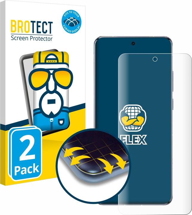 Produktbild BROTECT Fullscreen Schutzfolie Displayschutz Folie Klar Transparent (2 Stück, Landvo XM200 Pro)