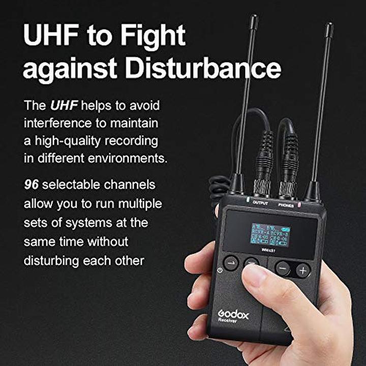 Productafbeelding Godox UHF Draadloze & Lavalier-microfoon TYPE-C-poort (5V)