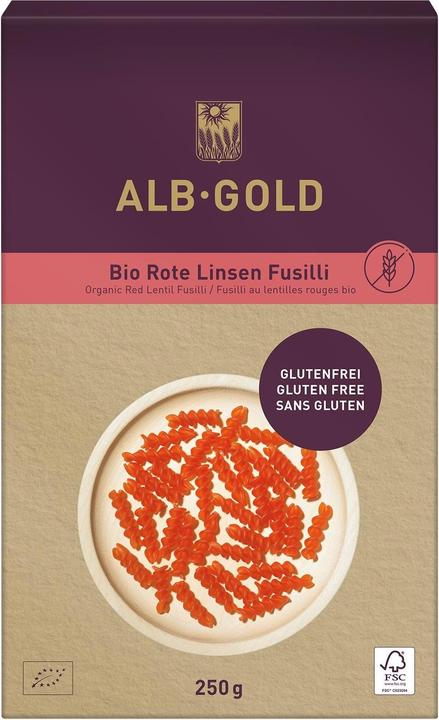 Alb-Gold Red lentils fusilli organic (250 g)