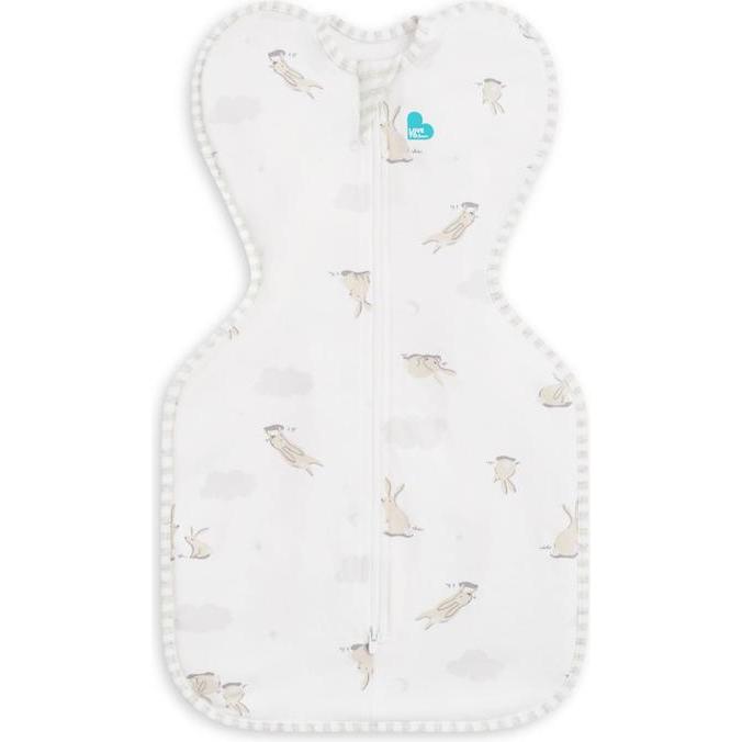 Love To Dream Bianco Sacco A Pelo Per Bebè, Swaddle Up (64 Cm, 1.0 Tog, Tutto L'anno)