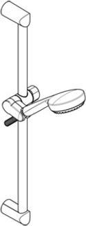 Produktbild Kludi Brausegarnitur LOGO Brause-Set 3S, 600mm chrom