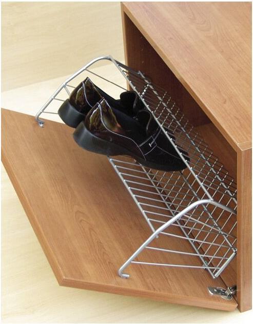 Vauth-Sagel VS shoe rack tilting front 757 mm steel wire plastic-coated silver