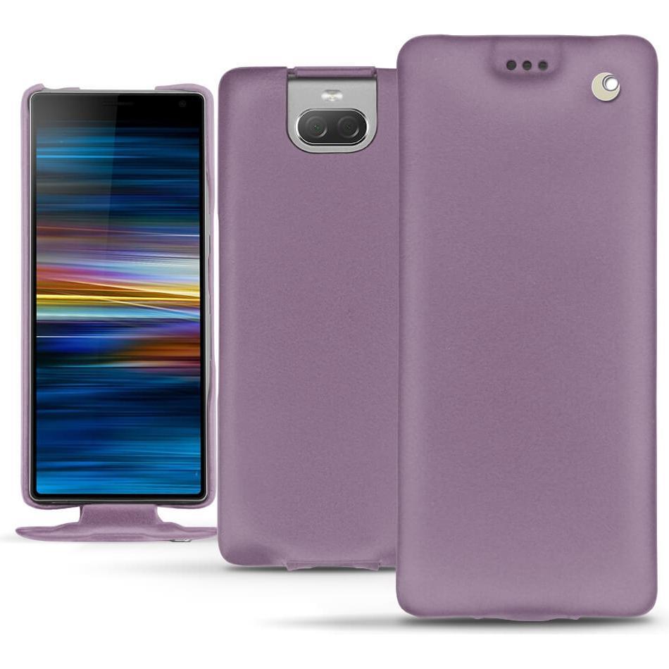 Noreve Lederschutzhülle vertikal (Sony Xperia 10), Smartphone Hülle, Violett
