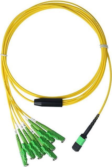 Actual product image BlueOptics Fibre optic MPO/4xE2000 breakout cable G.657.A1 singlemode 1 metre (1 m)