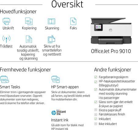 Produktbild HP OfficeJet Pro 9010 (Tintenpatrone, Farbe)