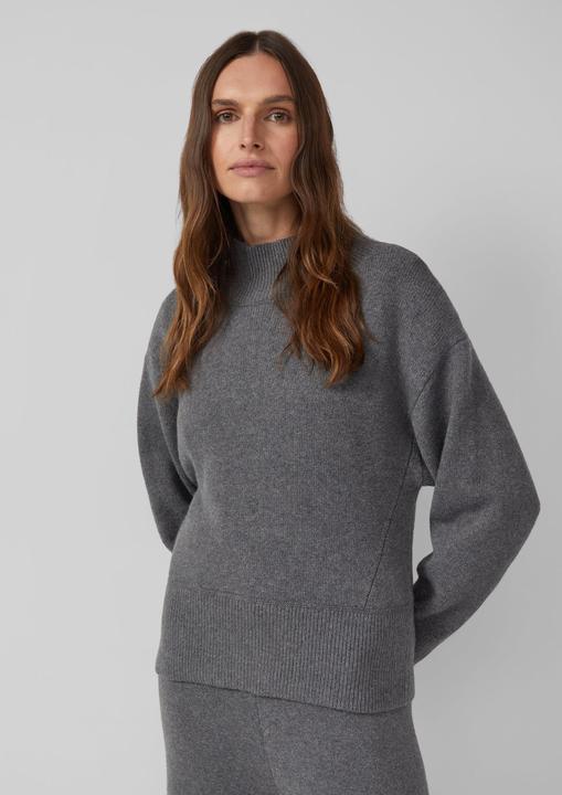 Image du produit s.Oliver Strickpullover Weicher Pullover mit Stehkragen (46)