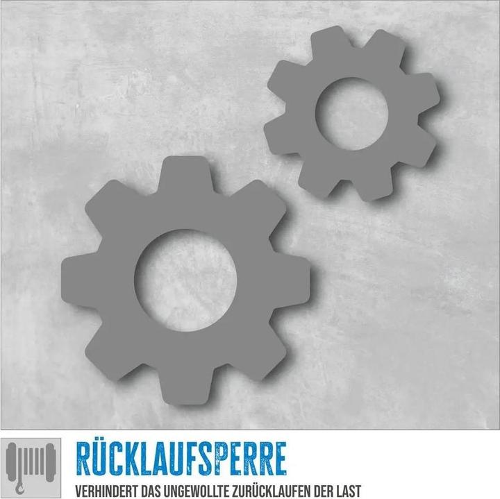 Actual product image Güde Belt winch " GGHW 900/8 " Extra strong, 900 kg tractive force