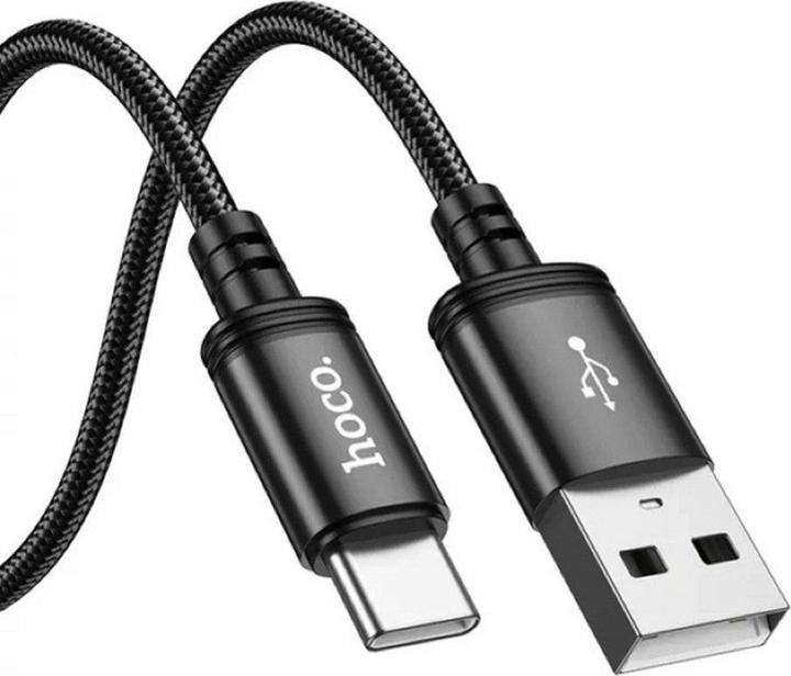 Actual product image Hoco USB-A to USB-C X91, 60W, 3A, 3m, black (3 m, 60 W)