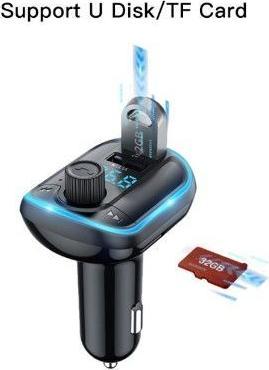 Actual product image Yesido Y44 Bluetooth FM Transmitter 3.1A Dual USB Ports