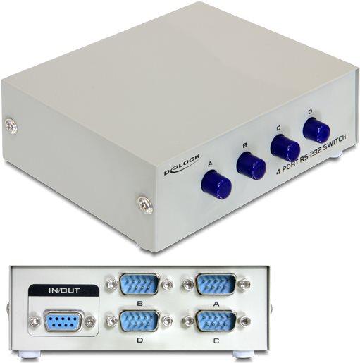 Produktbild Delock DB9 Switchbox 4Port manuell (4 Ports)
