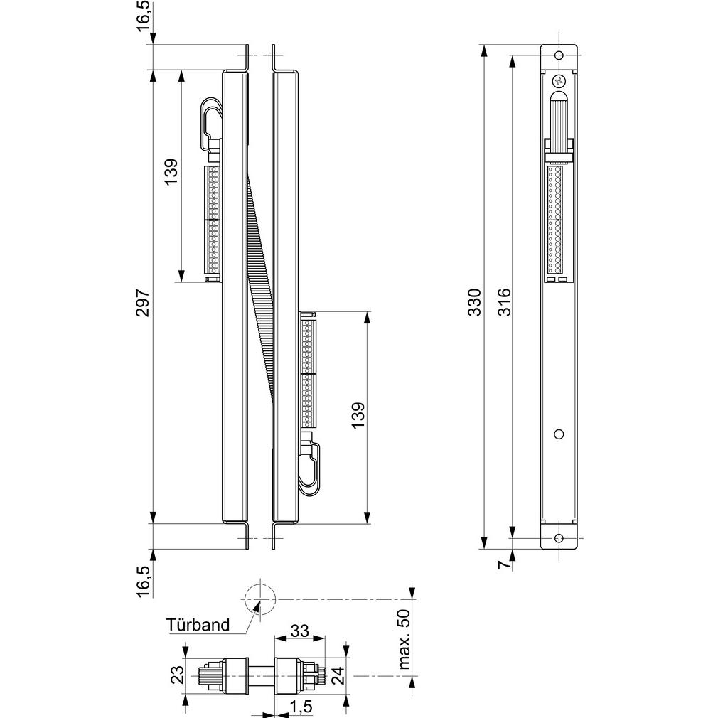 Thumbnail - MSL Kabelübergänge verdeckt KÜ 10314-34-10-00, Kabel Zubehör
