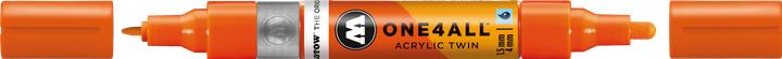 Produktbild Molotow Marqueur pour Maquettes - One4All Twin - Acrylique Orange DARE - 1,5/4mm - -085 - 14 cm (Dare Orange, 4 mm, 1 x)