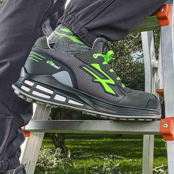 Image du produit Upower Chaussures Egon Gris Vert Bass Numéro (S1P, 46)