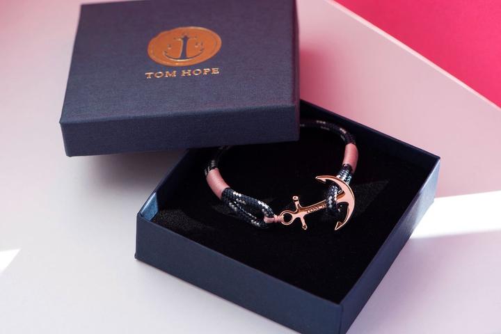 Produktbild Tom Hope Rose Gold Armband - TM0142 (18 cm, Gold, Kunststoff, Silber)