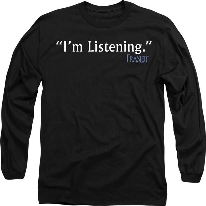 Actual product image Frasier Unisex Adult I'm Listening T-Shirt (L)