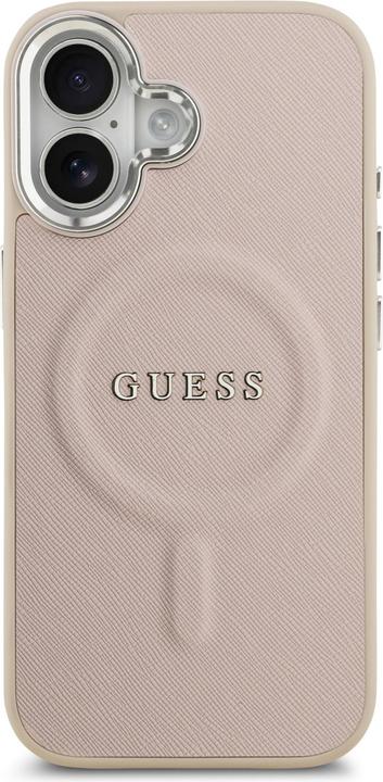 Image du produit Guess Back panel cover Apple iPhone 17 PU Saffiano MagSafe Case Pink (Apple iPhone 17)