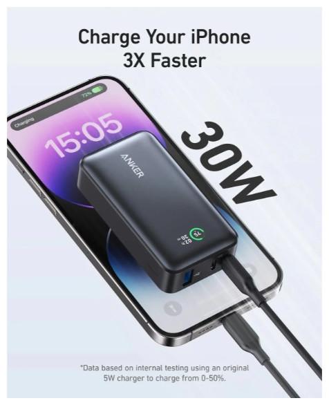 Actual product image Anker 533 PowerCore (10000 mAh, 18 W, 36.50 Wh)