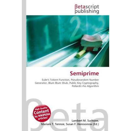 Thumbnail - Semiprime, Fachbücher von Lambert M. Surhone, Miriam T. Timpledon, Susan F. Marseken