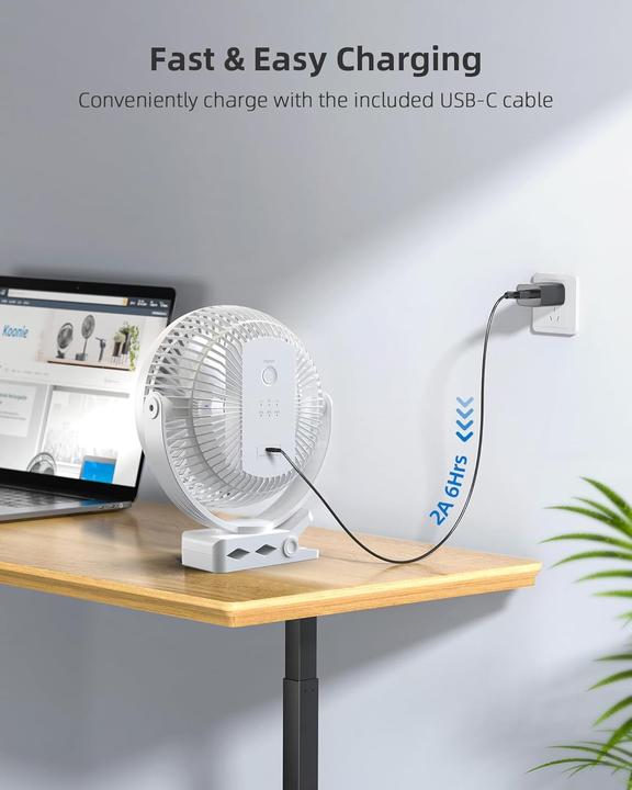 Produktbild Koonie Tragbarer Clip-On-Ventilator