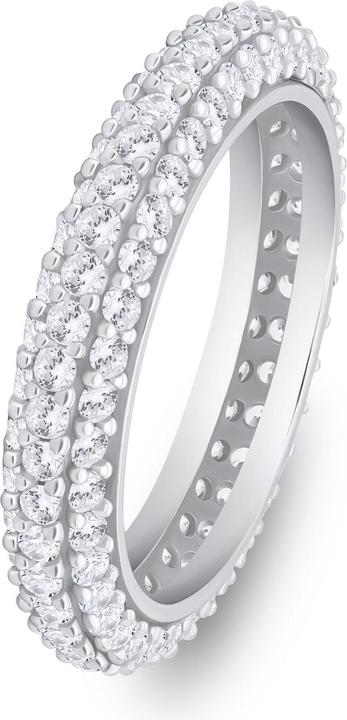 Produktbild Brilio Silver - Sparkling silver ring with clear zircons RI093W - Circuit: 60 mm (60)