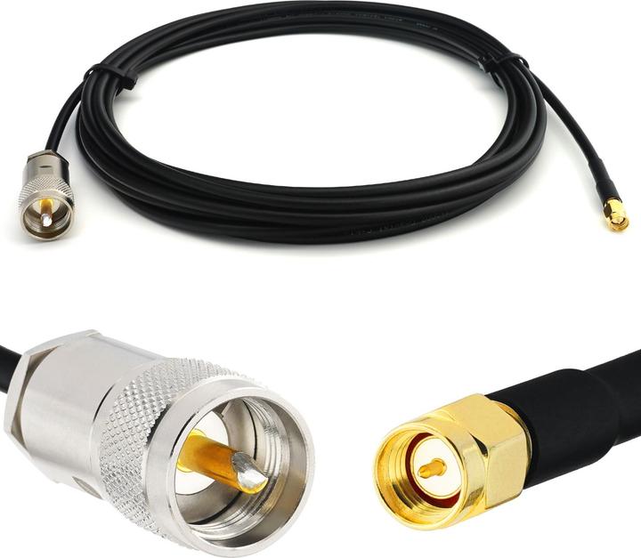 Rangeful SMA Male to PL259 20m UHF RG58/U Coaxial Cable RG58-SM-PL-20