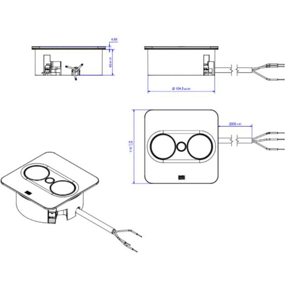 Thumbnail - Bachmann, Steckdose, Multiple socket outlets