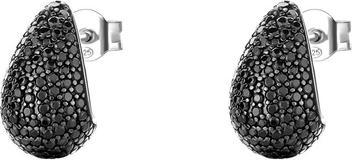 Brosway Silver Dangle Earrings With Zircons Mystery Black Fancy Fmb122