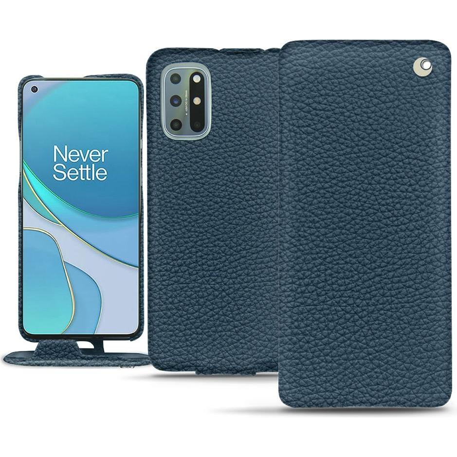 Noreve Lederschutzhülle vertikal (OnePlus 8T), Smartphone Hülle, Blau