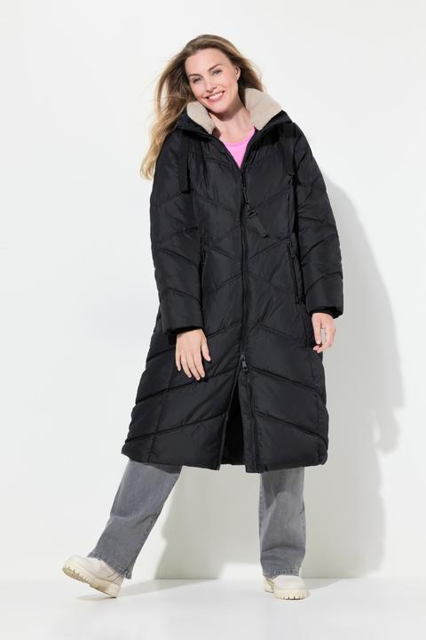 Produktbild Laurasøn Steppmantel, abknöpfbare Kapuze, Stehkragen, 2-Wege-Zipper (XL)