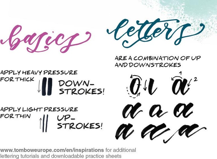 Produktbild Tombow Lettering-Set für Einsteiger (Schwarz, 6 x)